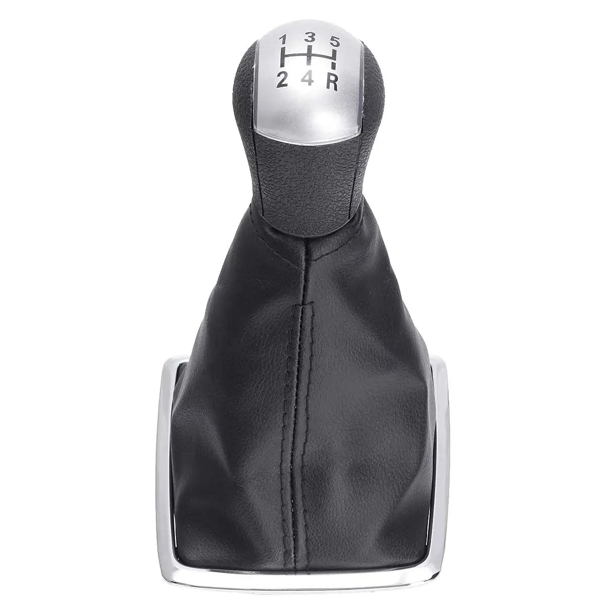 5-Speed Manual Gear Shift Knob PU Leather Gaiter Boot Cover For Ford/Focus 2 MK II 2005 2006 2007 2008 2009 2010 2011