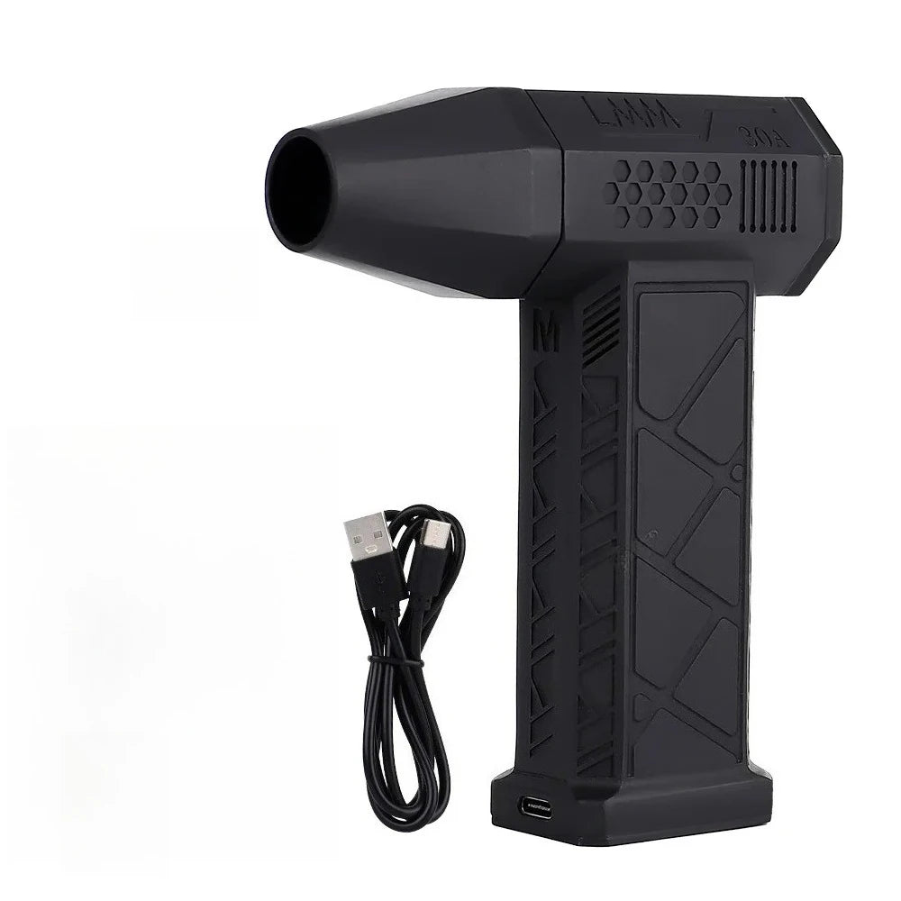 Mini turbo jet portable fan with three adjustable modes, 140,000 rpm, 62 m/s, for cleaning dust from cars and other cleaning too