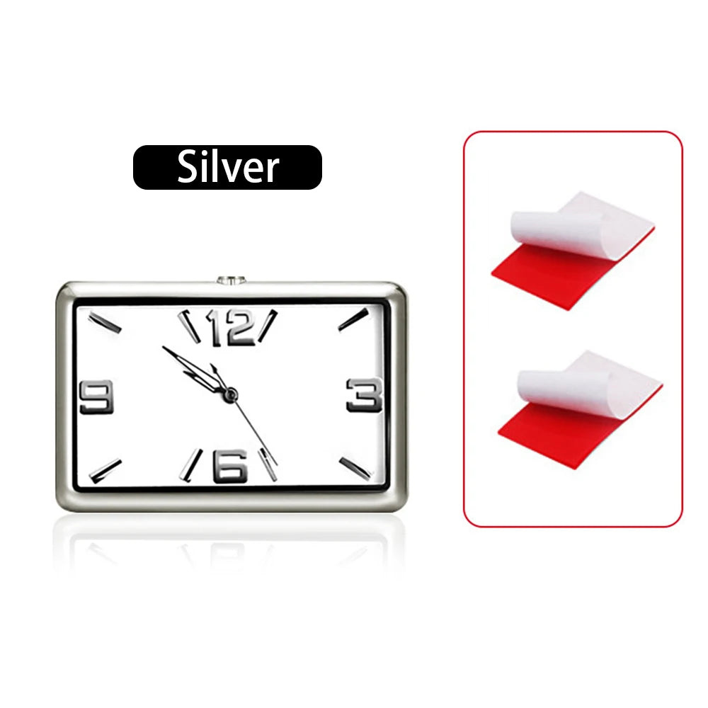 Auto Fashion Car Air Conditioning Vent Electronic Quartz Clock Square Vertical Car Clock Car Luminous Electronic Clock