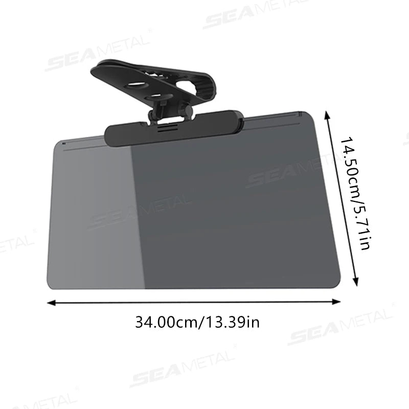 SEAMETAL Car Sun Visor Sunshade Goggles Anti-UV Adjustable Car Mounted Mirror Sun Visor Extender Safety Driving Car Accessories