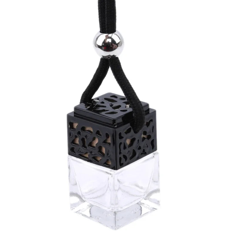 Air Freshener Ornament Perfume Bottle Pendant Essential Oils Auto Car Perfume Bottle Hanging Glass Bottle Car-styling