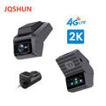 2K 4G 3Inch dashcam with dual lens record wifi gps tracking fit remote live video check on phone 12-24v power supply car camera