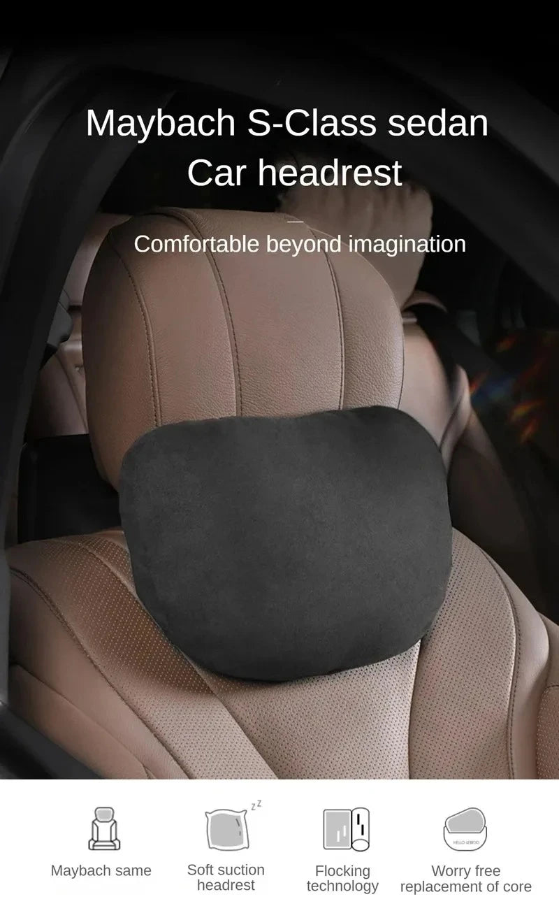 2PCS Memory Cotton Car Headrest Neck Support Car Accessories Seat Class Soft Universal Adjustable Car Pillow Neck Rest Cushion