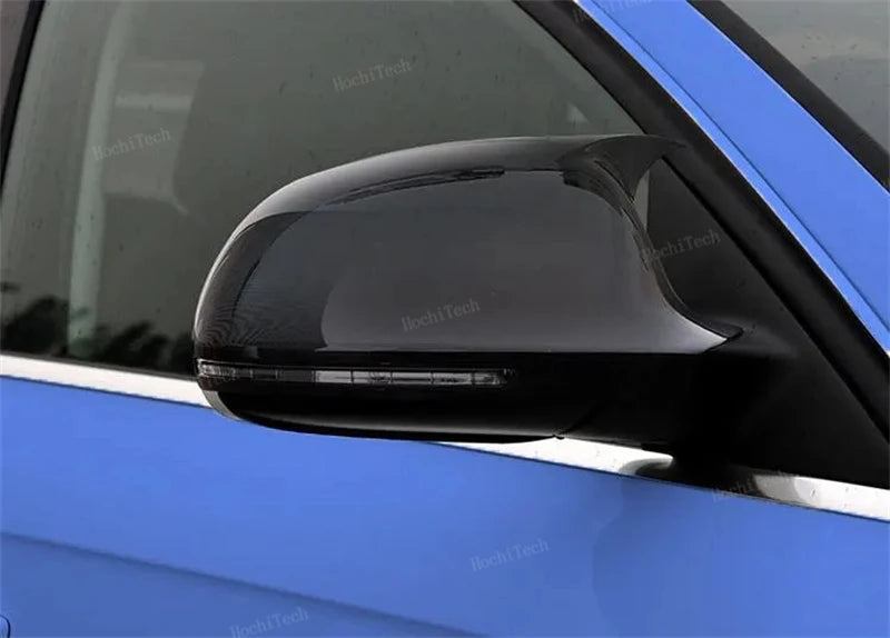 For Audi A4 S4 A5 S5 B8 8K, A6 S6 4F C6, A8 S8 D3, Q3 SQ3 2012-2015, A3 8P Black Horn Add on Side Rear View Mirror Cap Cover