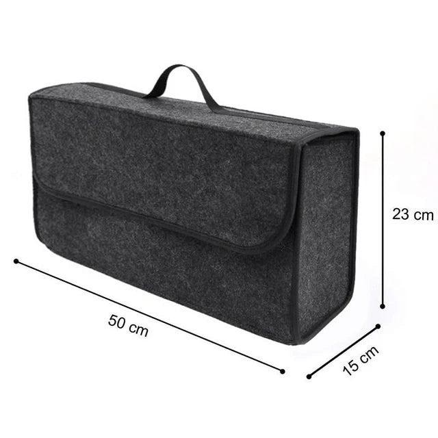 Car Storage Bag Trunk Organizer Box Felt Cloth Storage Box Auto Cargo Container Bags Multi-Pocket Tidying Bags Car Accessories