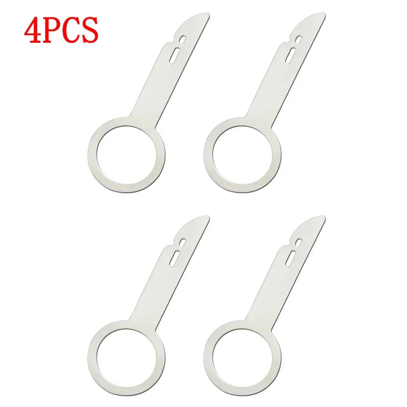 4Pcs Car Radio Removal Tool Stereo Extractor Key Release Pin Head Unit Audio Install Tool For VW Audi Ford Mercedes Benz Skoda