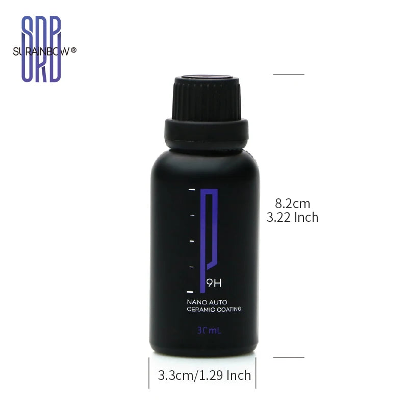 9H Nano Ceramic Coating for Cars, Anti-Scratch High Gloss Ceramic Coating Kit for Car, Hydrophobic Long Lasting Protection
