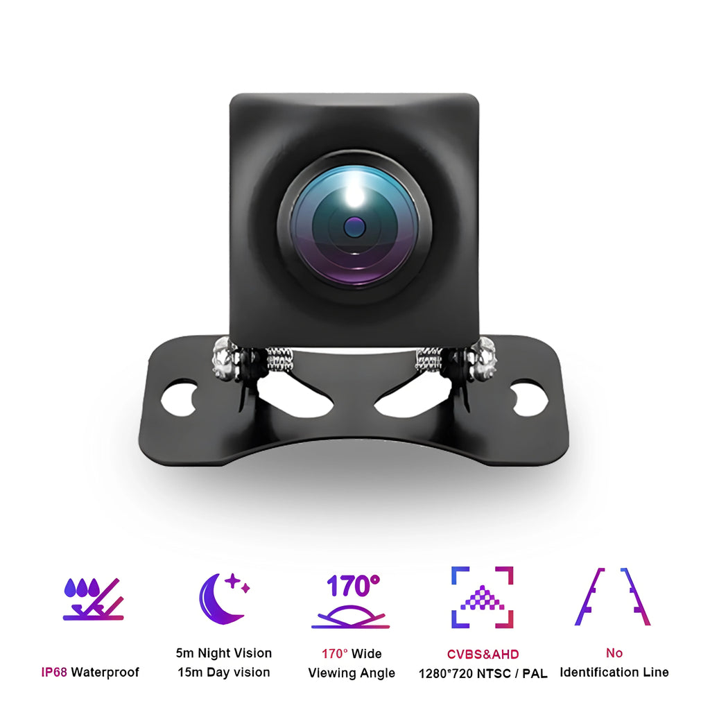 AHD NEW Wide Angle 1080 Car Rearview Camera Waterproof 6m wire Backup Reverse Camera 12 LED HD Night Vision Parking Camera