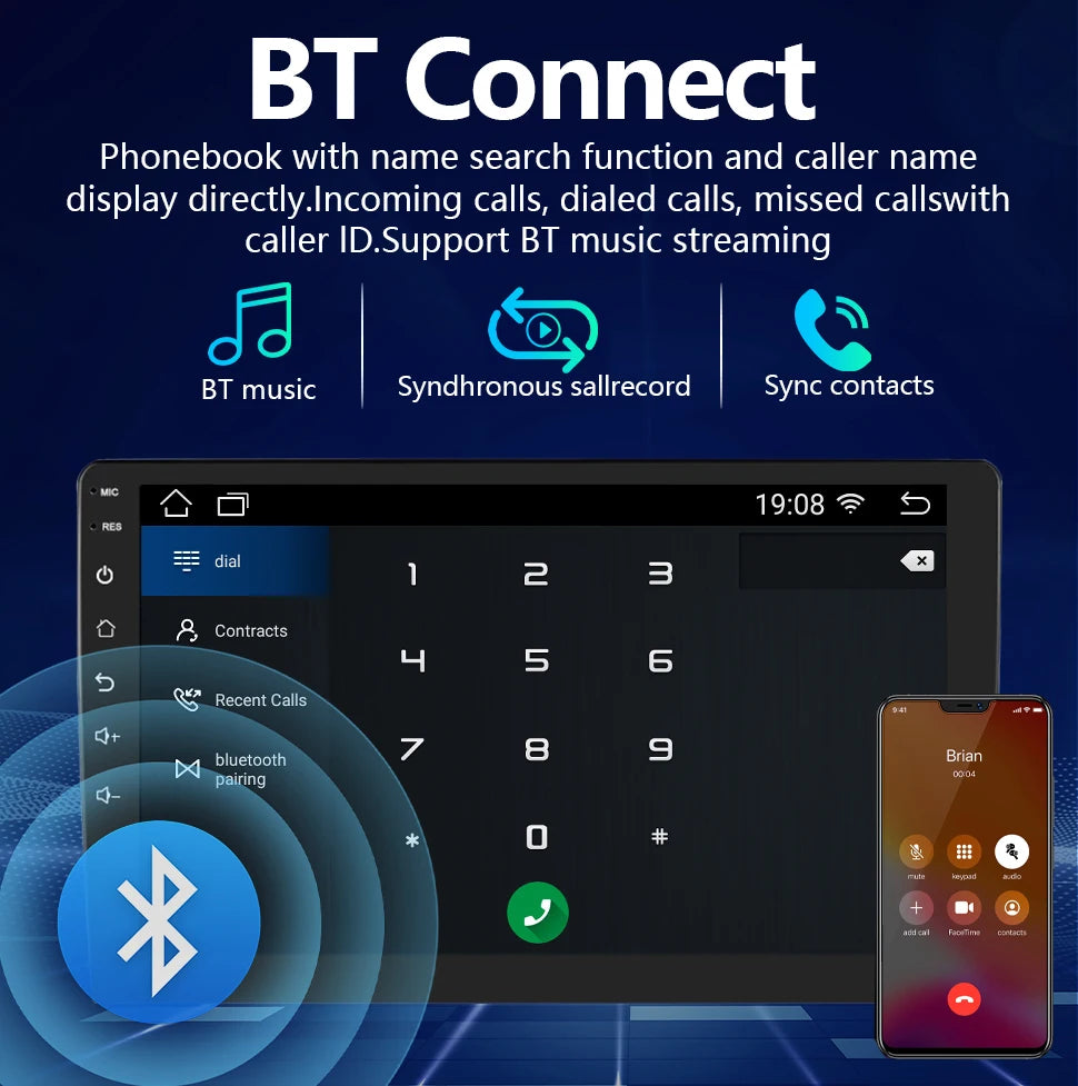 Universal 2 Din 7"/9"/10" Android 13 Car Radio Autoradio 32G WIFI GPS Car Audio Multimedia Player For Hyundai Nissan Toyota Kia