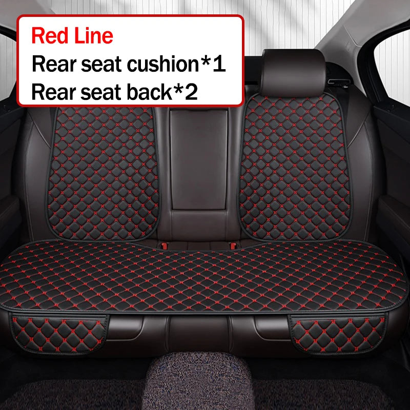 High quality Pu Leather Car Seat Cover Seat Back Soft Cushion Universal Front and Rear Car Seat Cushion Carpet Pad Four Seasons