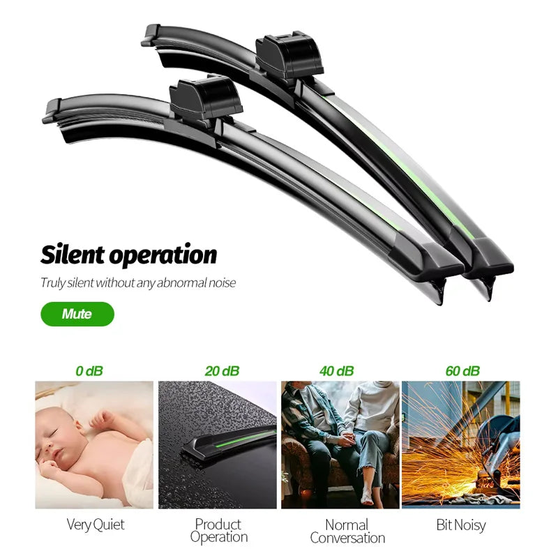 Car Wiper Blade For Citroen Berlingo 2008-2013 26"+ 16" Windshield Windscreen Clean Naturl Rubber Cars Wipers Accessories