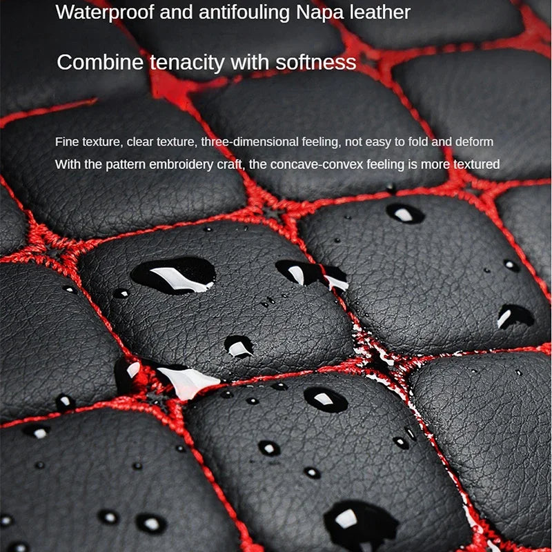 High quality Pu Leather Car Seat Cover Seat Back Soft Cushion Universal Front and Rear Car Seat Cushion Carpet Pad Four Seasons