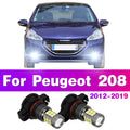 LED Car Front Fog Light Lamps 2504 PSX24W 12276 Bulbs For Peugeot 208 2012 2013 2014 2015 2016 2017 2018 2019 Auto Accessory