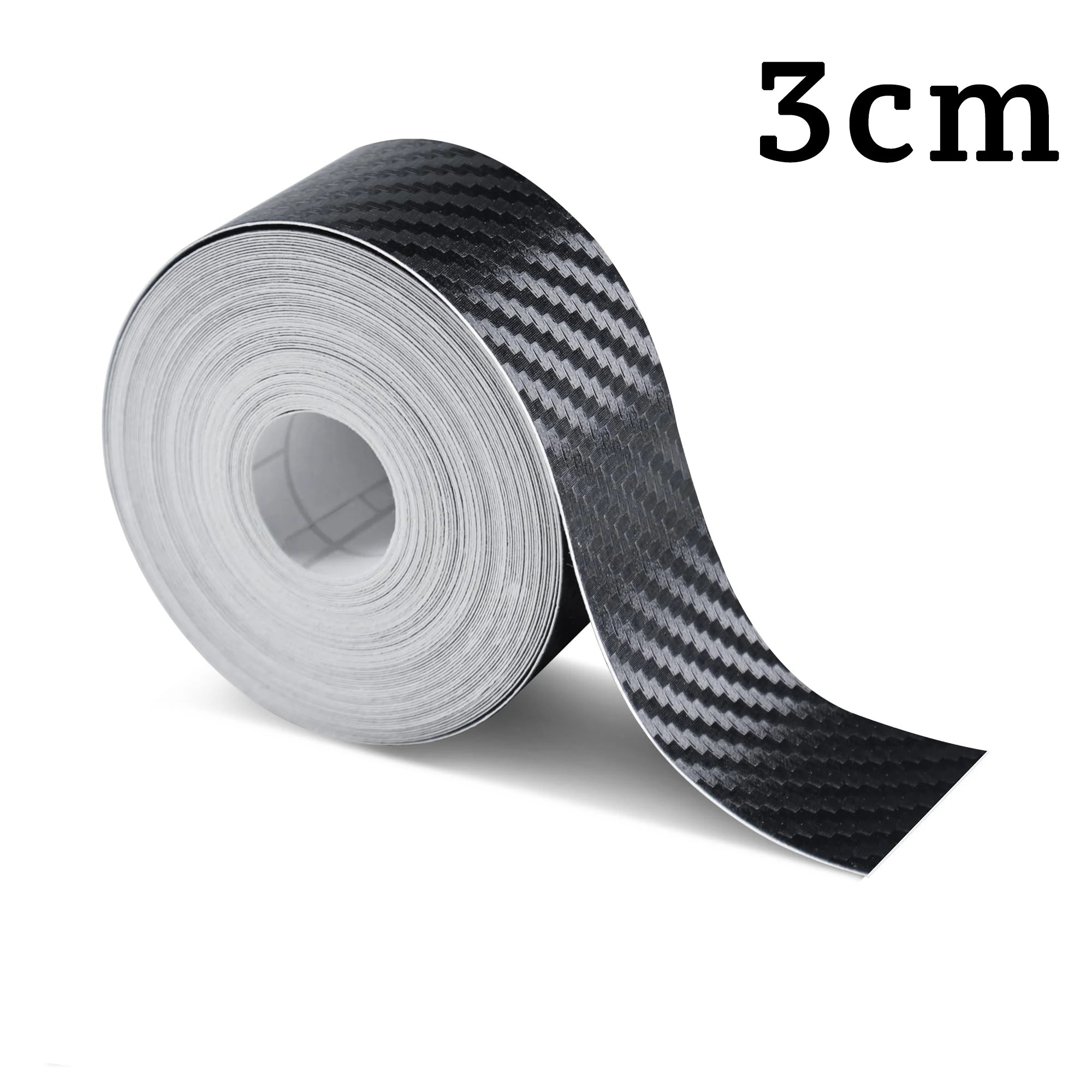 Carbon Fiber Car Door Edge Bumper Protector 3D Sticker Tape Wrap Transparent Anti-Scratch Film Vehicle Protect  Waterproof Body