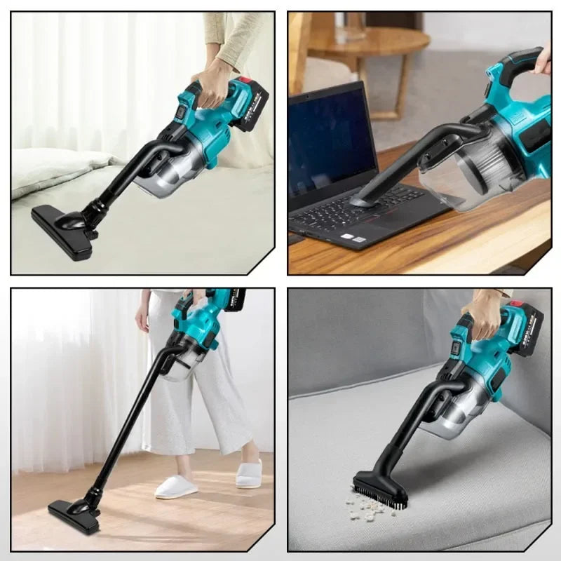 Electric Car Dust Cleaner Portable Cordless Vacuum Household Vacuum Cleaner For Makita 18v Battery With 3 Nozzles 2 Filter