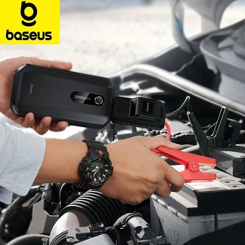 Baseus Car Jump Starter Starting Device 1000A Jumpstarter Auto Buster Emergency Booster 12V Car Jump Start Power Bank 10000mAh