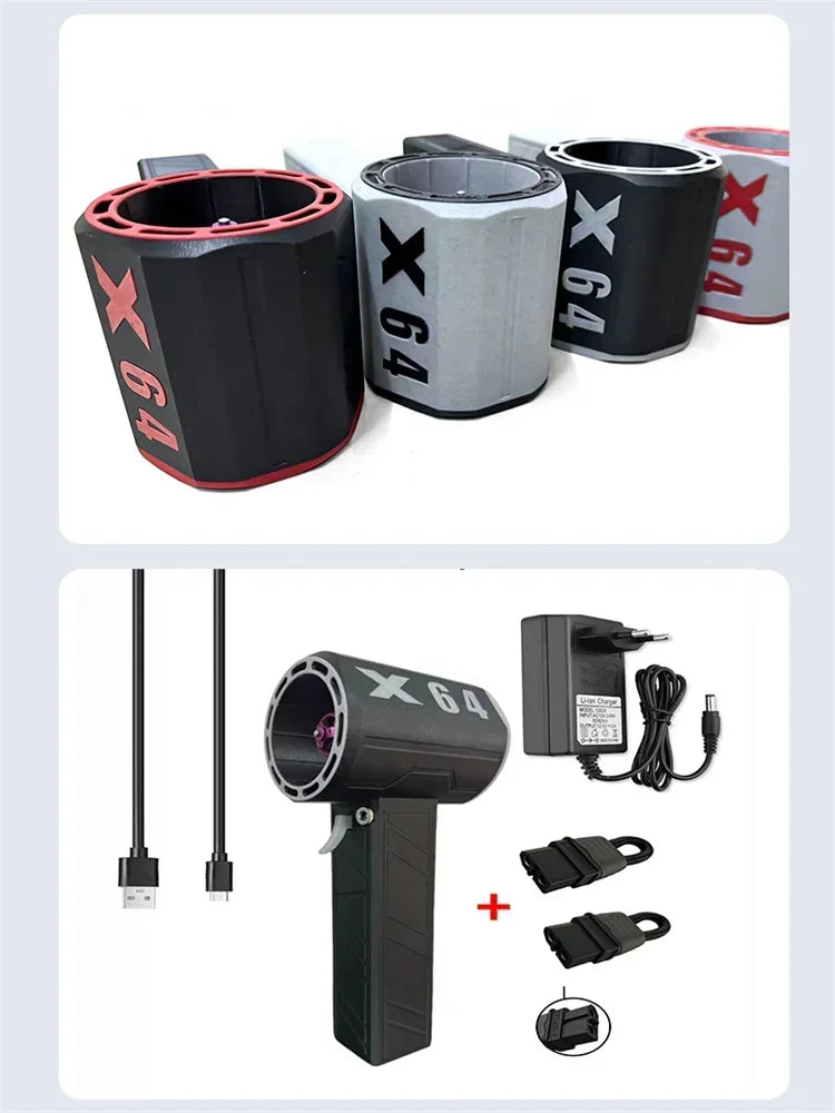 Violent Turbo Fan 11Blade Blower Fan 8000mAh Brushless Motor Air Blower 64mm Duct Turbo Jet Fan Strong Dust Blower Electric Drye