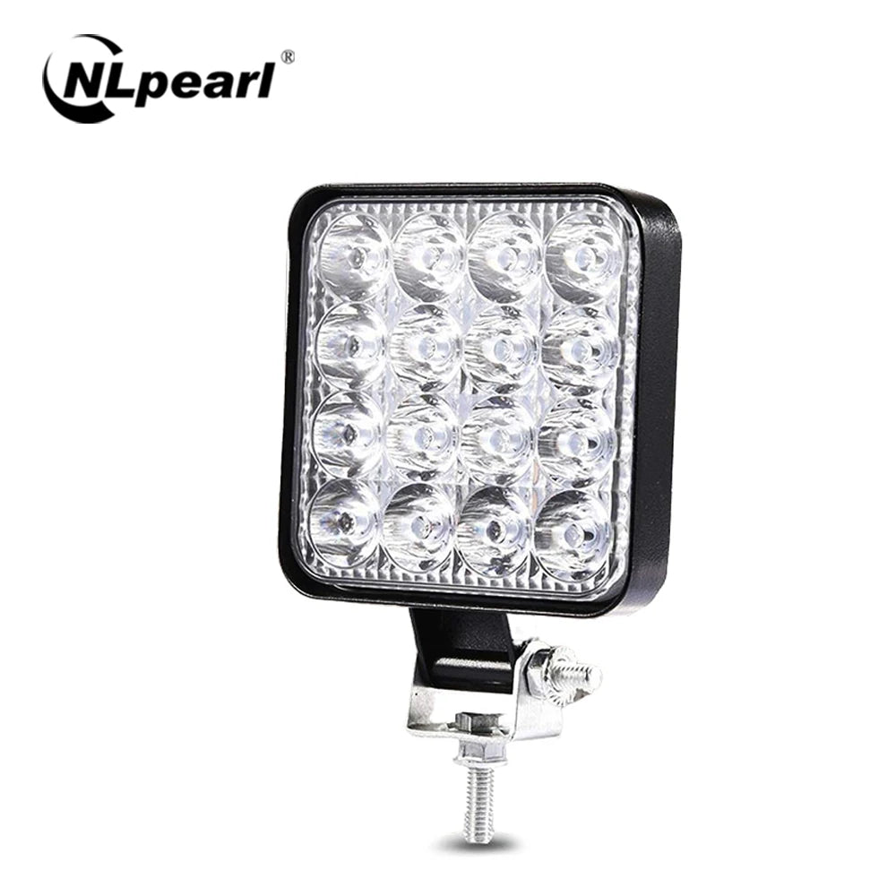 NLpearl Car LED Light Bar 42W 48W Work Light Offroad Spotlight For Trucks Tractor Boat SUV ATV 12V 24V LED bar fog Headlight