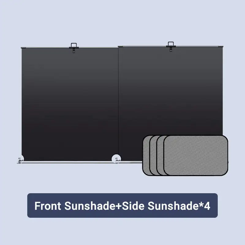 Car Windshield Sunshade 70-135cm Adjustable Front Window Retractable Sunshade Front Windshield Summer Sun Protection Cover