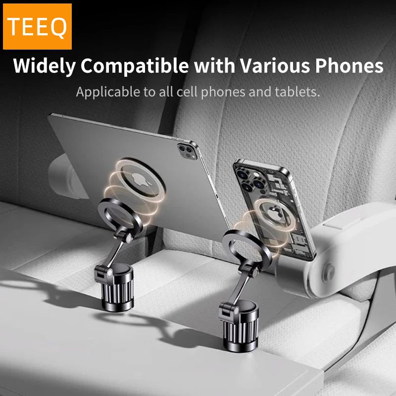 Magnetic Airplane Phone Holder Mount for Magsafe Travel Essential Accessory Foldable Handsfree Phone Stand for iPhone 16 15 14