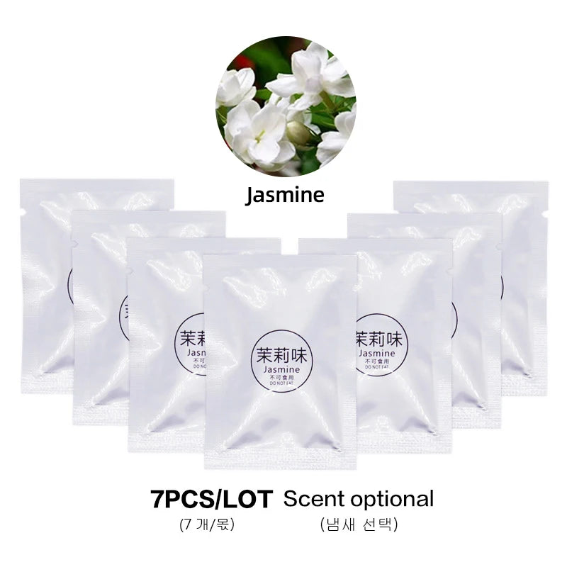 7pcs Car Air Freshener Supplement Solid Fragrance Scent Air Outlet Perfume Refill Tablets Ocean Lemon Lavender Fillers