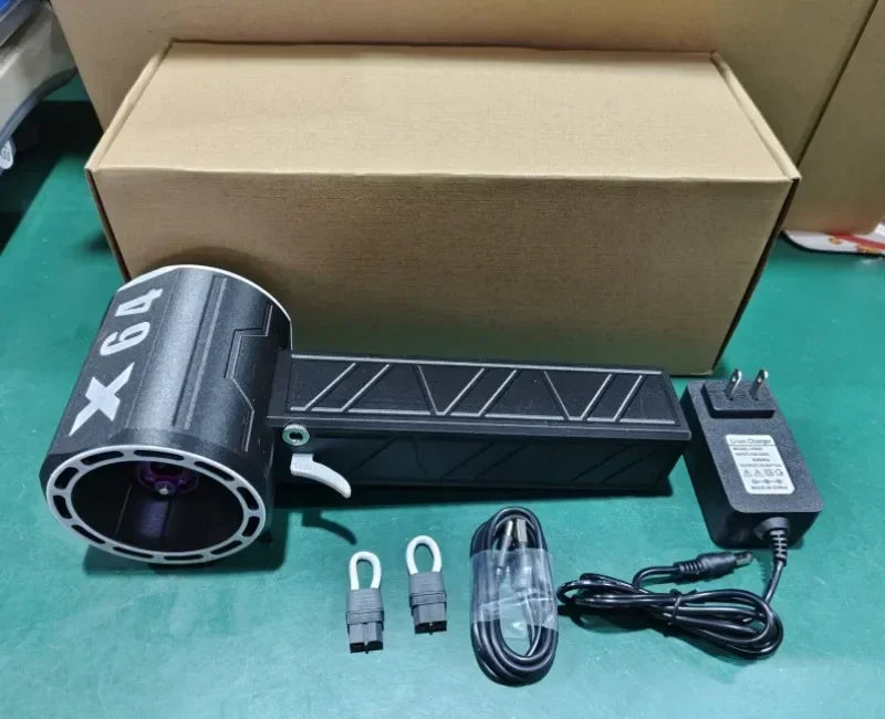 Violent Turbo Fan 11Blade Blower Fan 8000mAh Brushless Motor Air Blower 64mm Duct Turbo Jet Fan Strong Dust Blower Electric Drye