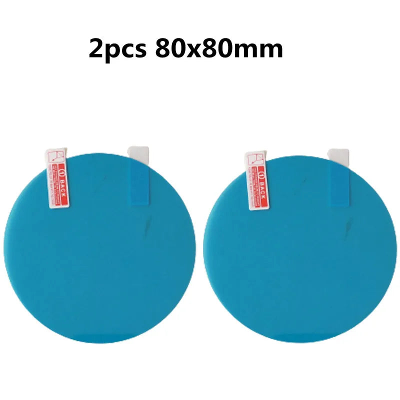 2/4/8 Pcs Car Side Rearview Mirror Waterproof Anti-Fog Film Side Window Glass Film Can Protect Your Vision Driving On Rainy Days
