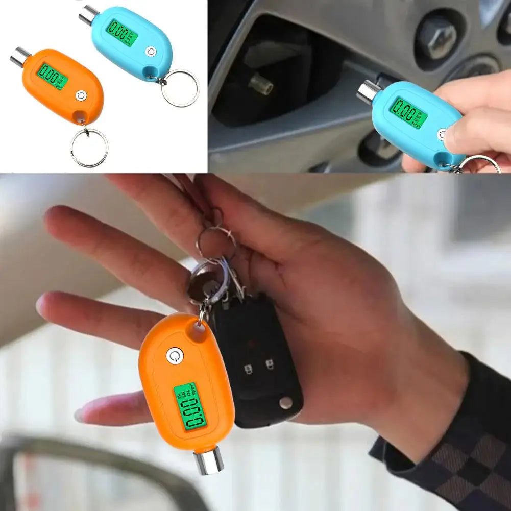 Mini Tire Gauge Digital With LCD Display Car Tire Air Safety Motorcycle Tools Alarm Tire Testing Tester Meter Pressure Auto Tool
