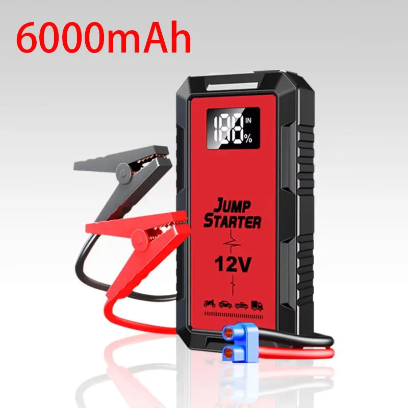 High-power Automobile Emergency Starting Power Supply 8000mAh Screen Safety Hammer Car Starting Device Power Bank Accessories