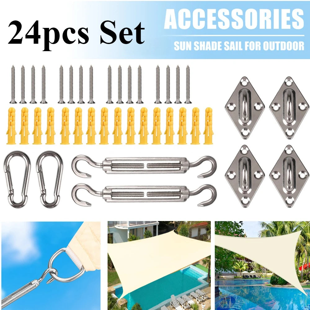 2x3/3x4/4x5/5x6M Sun Shade Sail Waterproof Outdoor Square Rectangle Garden Patio UV Block Party Canopy Pool Camp Awning Shelter