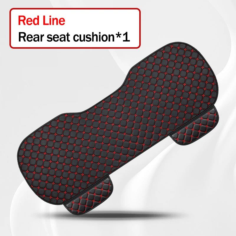 High quality Pu Leather Car Seat Cover Seat Back Soft Cushion Universal Front and Rear Car Seat Cushion Carpet Pad Four Seasons