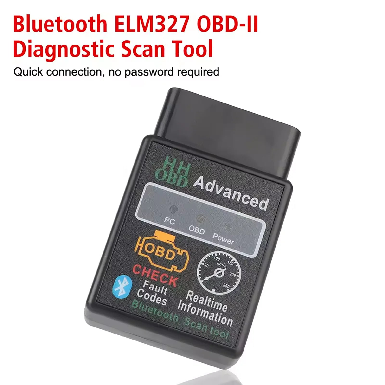 ELM327 for IOS/Android Bluetooth V1.5 OBD2 Detector Interface Adapter Car Accessories Code Reader Scanner Car Diagnostics