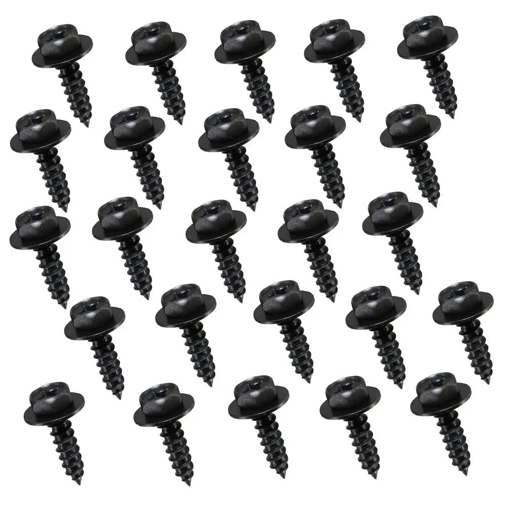 Universal Car Bumper Fender Fastener Clip Hex Head Self Tapping Screws Car Fender Splash Seal Guards Rivet Clip Screws Fasteners