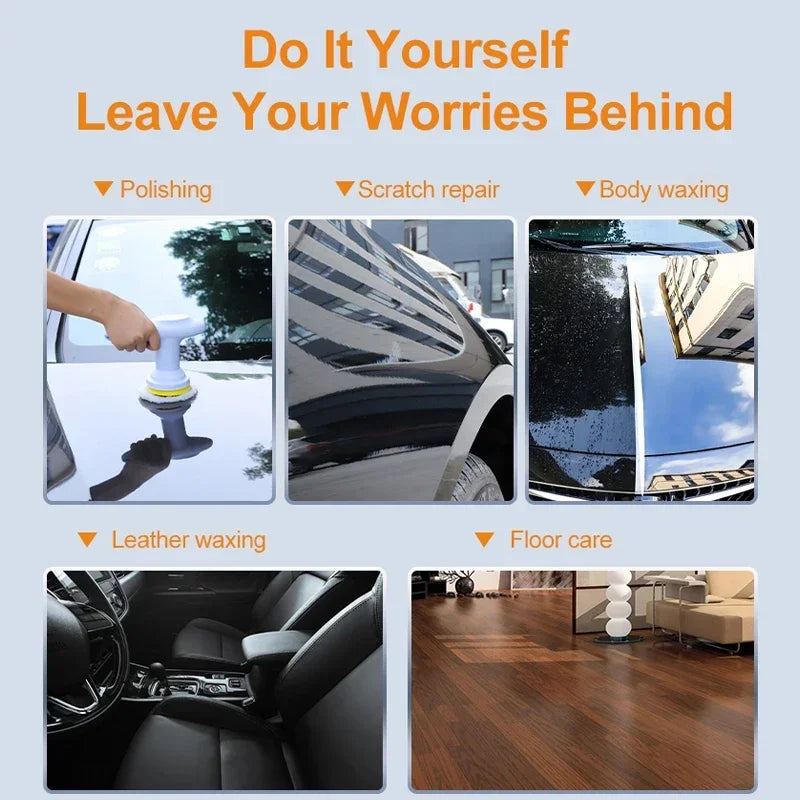 EAFC 2500-6000 RPM Cordless Car Polisher 12V Wireless Car Beauty Waxing Auto Paint Care Furniture Polishing Machine Auto