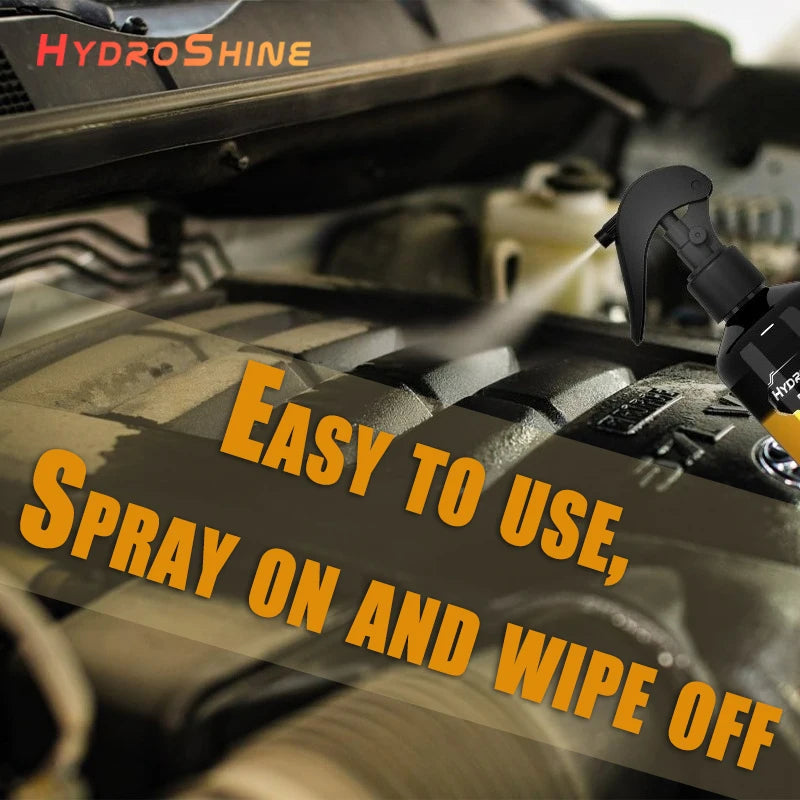 Hydroshine Engine Bay Cleaner Care  Heavy Oil Dust Clean Spray for Car Engine Powerful Decontamination Compartment Cleaning Tool
