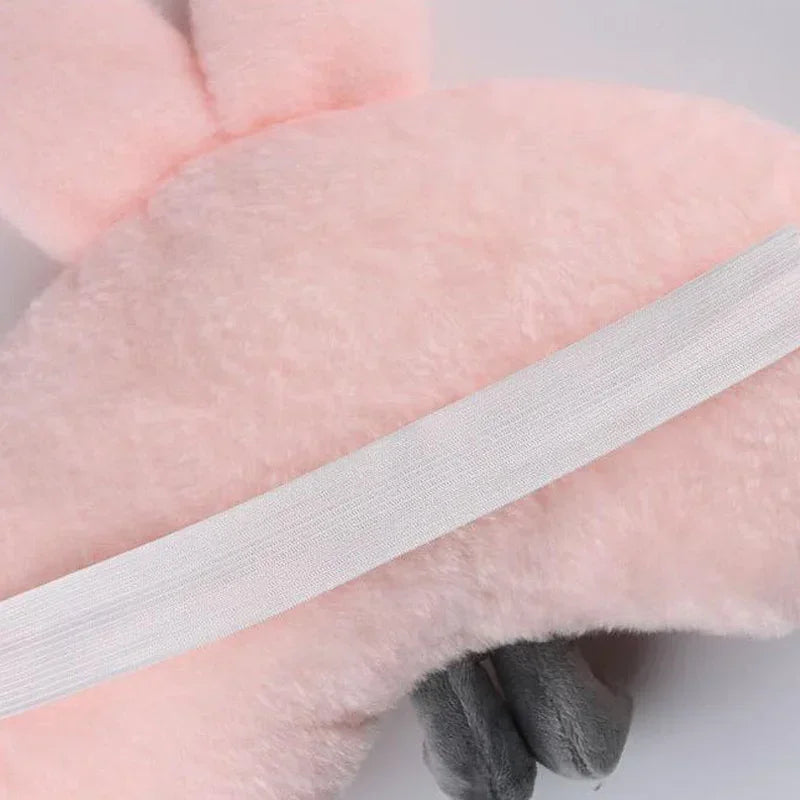 Woman Girl Neck Cushion Rabbit Car Accessories Seat Belt Shoulder Pad Animal Cervical Pillow Universal Headrest Cute Neck Pillow