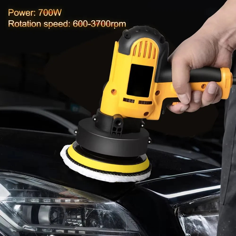 220V Electric Car Polisher Machine 3700rpm Adjustable Speed Car Polishing Machine Auto Sanding Waxing Tools Car Accessories