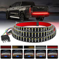 Truck Tailgate Light Bar Triple Row LED Tailgate Light Strip with Brake Reverse Sequential Turning Signals for Cars Pickup 12V