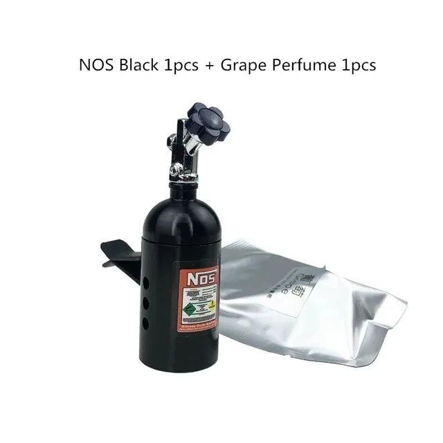 NOS Turbo Car Air Freshener Blue Billet Aluminium Scent Car Air Vent Perfume Fragrance Refill Freshener Ornament