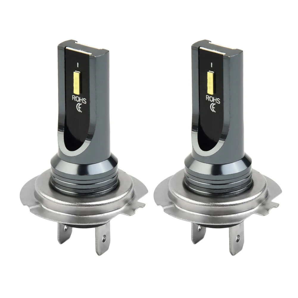 2pcs Auto LED Headlight CSP H7 LED Headlight Replace Xenon Hi/Low Kit Bulbs Beam 6000K Canbus Error Free 12V 24V Aluminum Alloy