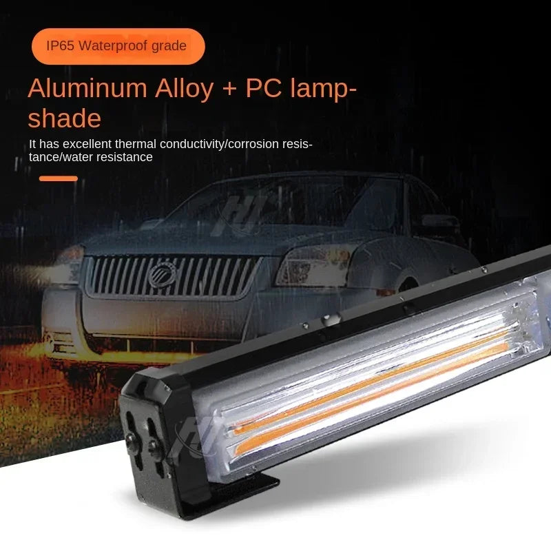 118cm 46.5" COB LED Light Bar with Flashing Lights for Car and Trucks Strobe Bar for Roadside Emergencies and Construction