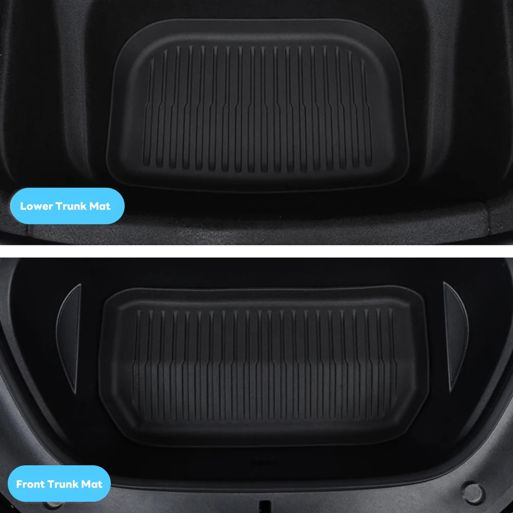For New Tesla Model Y Launch 2025+ Juniper TPE Floor Mat & Cargo Liner All Weather Trunk Mats Floor Liner Seat Backrest Mats