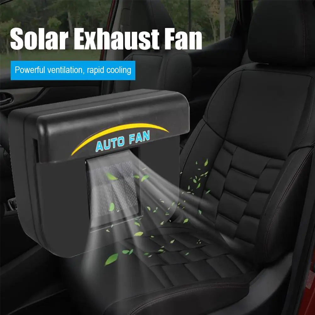 Car Solar Exhaust Fan Auto Interior Ventilation Smoke Exhaust Heat Dissipation Accessory Car Decoration Durable Exhaust Fan