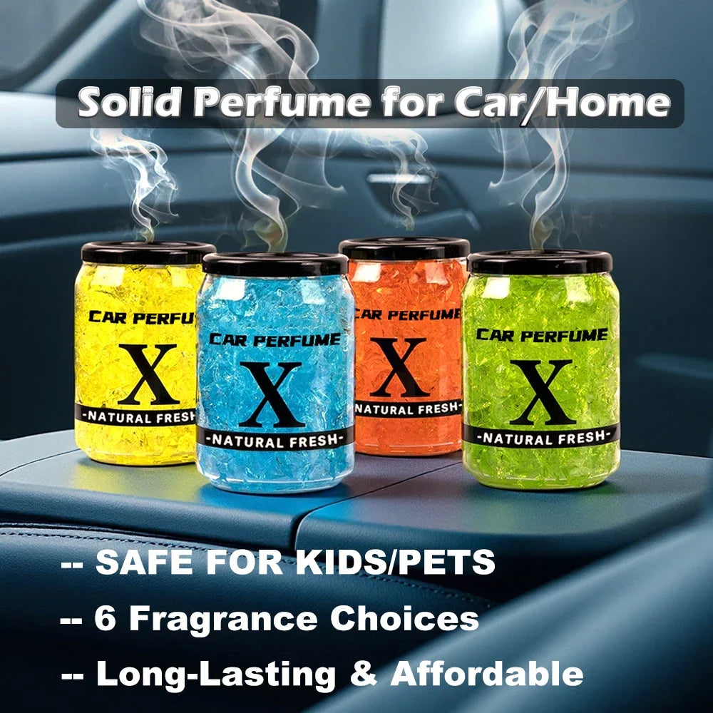 220g Solid Car Perfume Air Freshener Durable Deodorant Gel for Bedroom Living Room Bathroom Shoe Cabinet General Fragrance