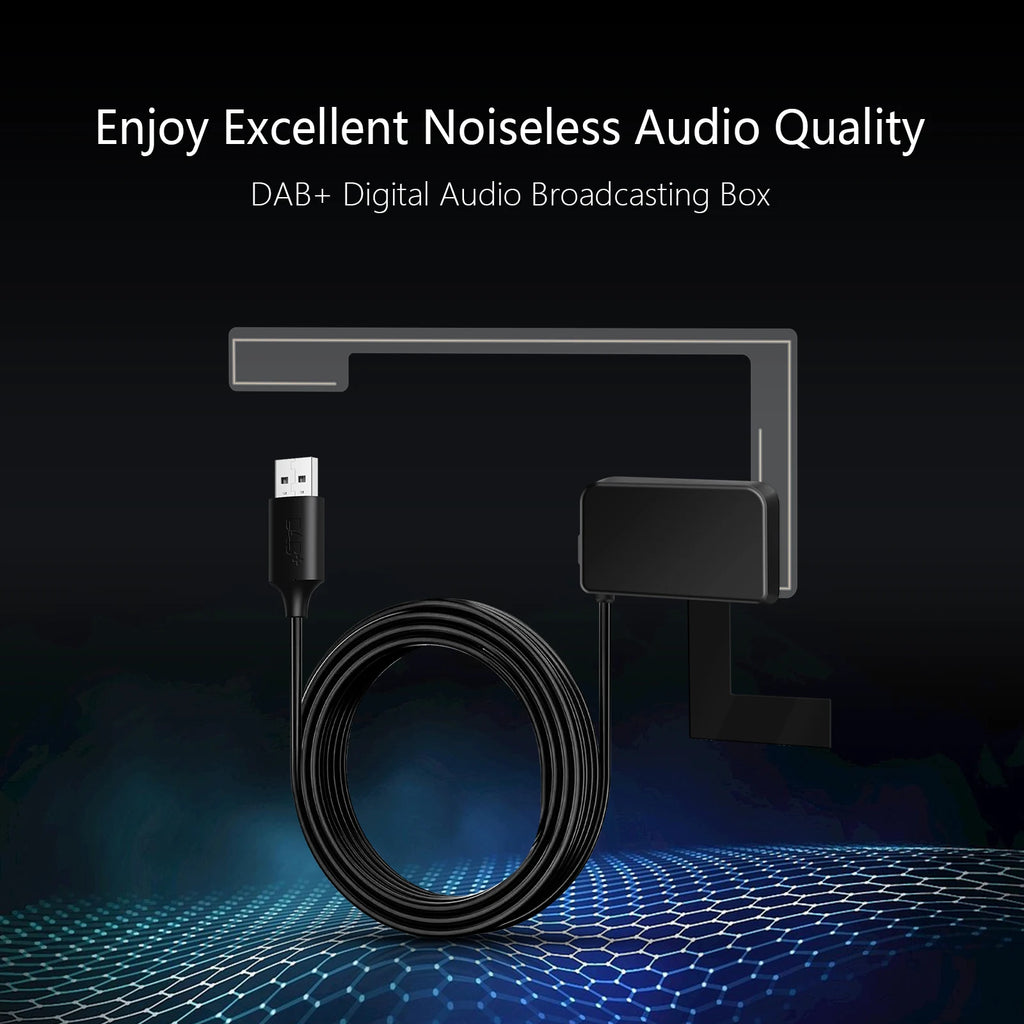 Digital DAB DAB+ Radio Adapter Box Receiver for Android Head Unit Car Radio with Android 4.4 and above