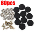 30/60Pcs Car Interior Roof Buckles Headliner Ceiling Cloth Fixing Screw Care Fabric Buckle Rivets Retainer Cap Repair Automotive