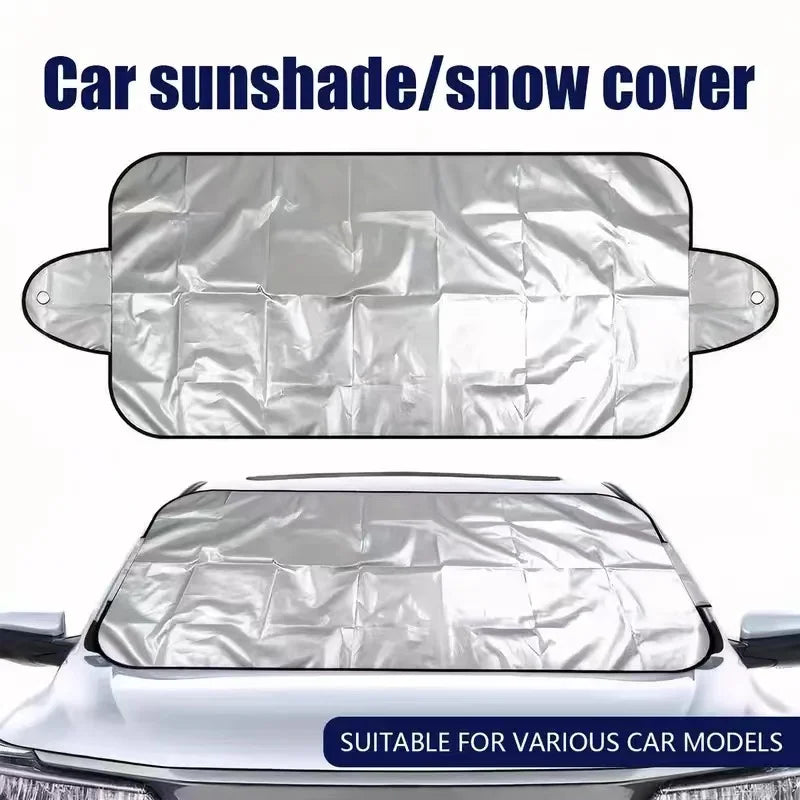 Universal Car Windshield Snow Cover - Frost Ice Rain & Sun Protector for Most Cars & SUVs, 1PC Auto Windscreen Shield