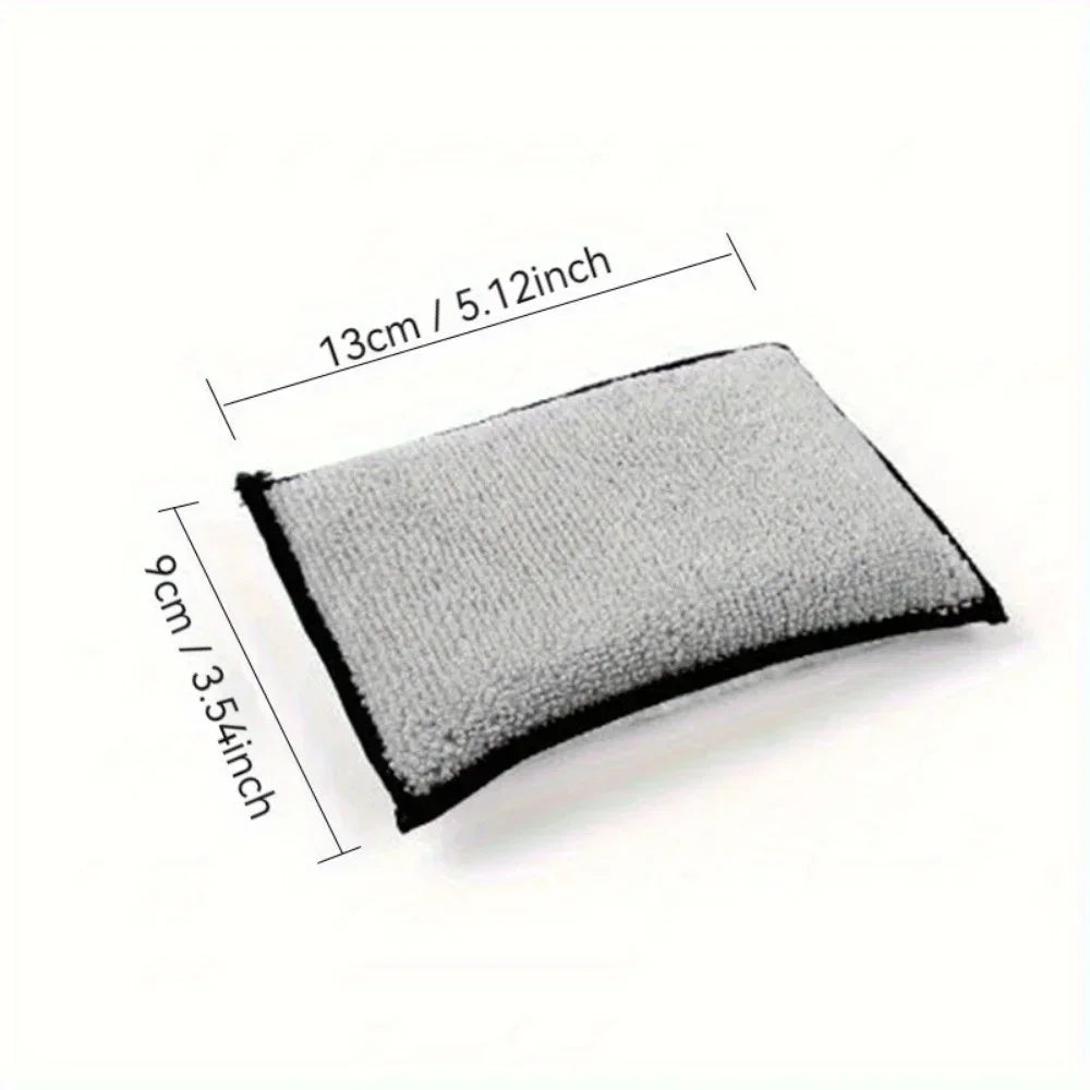 4pcs Car Interior Cleaning Sponge for Plastic Leather Car Cleaning, Ultrafine Fiber Towel Wax Sponge Car Cleaning Tool