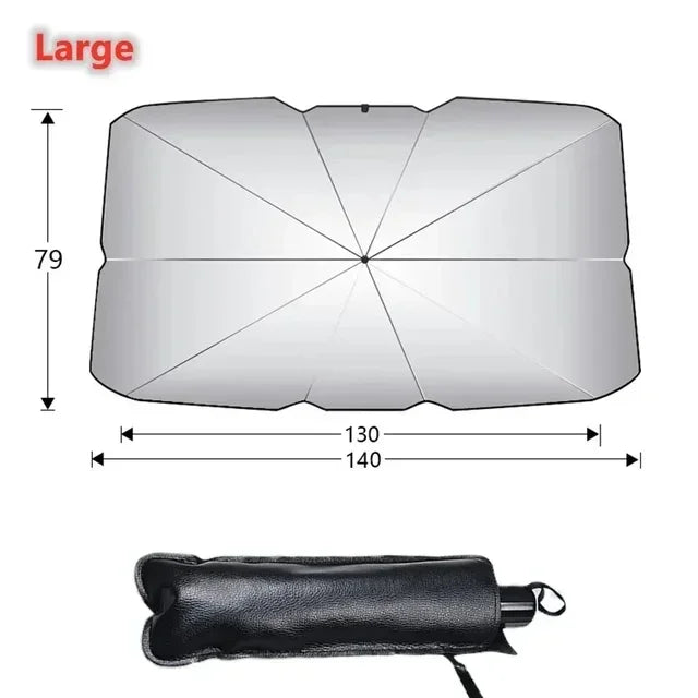 Car Windshield Sun Shade Umbrella Foldable Car Sunshade Front Window Cover for UV Ray Block & Sun Heat Car sunshade umbrella