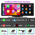 Srnubi 10.26" Car Play Screen Android WIFI Car Multimedia Player Wireless Carplay Android Auto Car Screen for YouTube Netflix